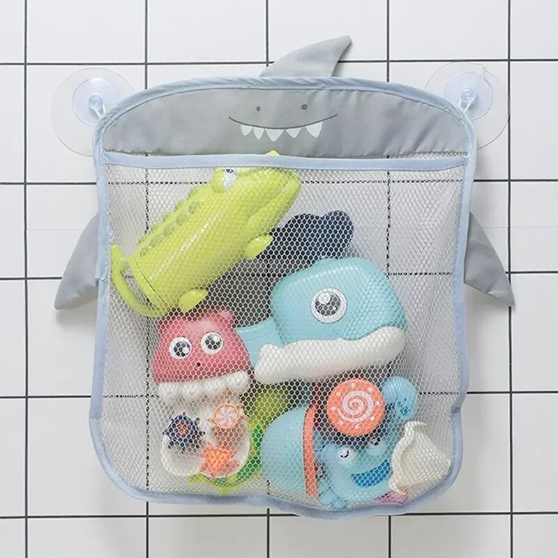 S361cfd1e96bc4afebe68207984011fd7j-1.webp Baby Bath Toys Organizer Quick Dry Toddlers Mesh Net Bag for Bathroom Toy Storage Cartoon Shape Sand Beach Toys Storage Holder - Image 1