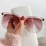 Fashion Oversized Sunglasses Woman Brand Designer Vintage Square Sun Glasses Female Big Frame Gradient Shades Oculos De Sol - Image 4