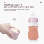 4Layer Bear Style Portable Milk Powder Box Multiple Openings Cereal Cartoon Infant Baby Food Storag Box Toddle Snack Container - Image 5