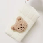 Cute Bear Baby Toiletry Bag Make Up Cosmetic Bags Portable Diaper Pouch Baby Items Organizer Reusable Cotton Cluth Bag for Mommy - Image 4