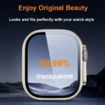 Aluminium Alloy Case+Tempered Glass for Apple Watch Ultra 2 49mm Anti-Scratch Screen Protector for iWatch Ultra 49mm Cover Film - Image 4