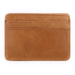 New Cow Leather Men's Card Bag Coin Purse Slim Credit Card Holder Wallet For Men and Women ID Card Pocket - Image 13