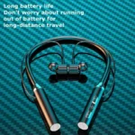 Silicone Hifi 12D Stereo Sports Headset Halter Waterproof Magnetic Earbuds Wireless Headphones Bluetooth 5.0 Neckband Earphones - Image 5