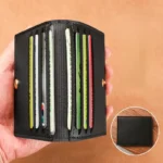 Ultra-thin Small Bank Cards Multi Card Slot Card Holder Wallet Women Men Credit Cards Bag Male Card Holder Solid Leather Wallet - Image 10