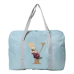 Gold Lettern Series Travel Bag Unisex Large Capacity Organizers Foldable Luggage Handbags Clothes Storage Duffle Carry on Bags - Image 8