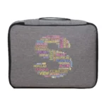 Men Briefcase Handbag Outdoor Travel Credentials Luggage Storage Bag Women Waterproof Text Letter Print Documents Organizer Case - Image 10