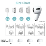 INfiter Crystal Airpods Pro Earbuds Replacement Airpods Pro 2 Ear Tips Airpods Pro 2 Eartip Airpods Pro Eartips Original Tips - Image 5