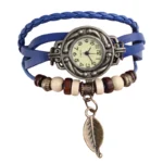 High Quality Women Genuine Leather Vintage Quartz Dress Watch Bracelet Wristwatches Watch Women Luxury Watch - Image 4