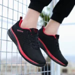 2025 Men Running Walking Knit Shoes Fashion Casual Sneakers Breathable Sport Athletic Gym Lightweight Men Sneakers Casual Shoes - Image 3
