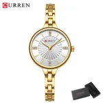 CURREN Luxurious and Elegant Round Dial with Stainless Steel Bracelet Fashion Dress Quartz Watches for Women - Image 15