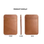 Men's Cardholder Wallet	Luxury Designer Genuine Leather Credit Card Holder Portable Small Purses for Women Cards Case - Image 3