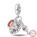 Dessert Afternoon Tea Series 925 Silver Coffee Cake Pizza Fries Sweet Charms Beads 3mm DIY Fine Jewelry Making - Image 11