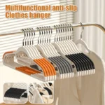 10PCS Multifunctional Clothes Hanging Household Hangers Non-slip Dormitory Bedroom Special Storage Clothes Hanging No Trace
