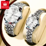 OLEVS 9931 Diamond Roman Scale Watch For Men Women Rhombus Mirror Auto Date Couple Watches Luxury Waterproof Original Hand Clock - Image 21