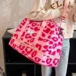 Spacious & Durable Women's Carry-On Travel Bag with Animal Print Nylon Large Capacity Sports Gym Bag  Weekend Overnight Bag - Image 5
