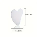 1pc Stainless Steel Gua Sha Tool, Ultra-thin Heart with Triangle Face And Hand Massager, Relax Metal Massager - Image 5