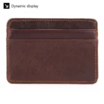 New Cow Leather Men's Card Bag Coin Purse Slim Credit Card Holder Wallet For Men and Women ID Card Pocket - Image 11