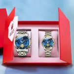 OLEVS Top Luxury Brand Quartz Couple Watch Waterproof Watch Lover Gift Nightglow Classic Date Week Clock His or Her Set Watch - Image 21
