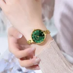 CURREN Luxurious and Elegant Round Dial with Stainless Steel Bracelet Fashion Dress Quartz Watches for Women - Image 6