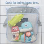 Hanging Bath Toy Storage Quick Dry Net Basket Mesh Bag Bathroom Organizer Bathtub Game Toy Holder Shower Caddy for Kids Toddler - Image 2