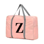 Travel Carry Bag Foldable Luggage Handbags Clothes Organizer 2024 Black Letter Pattern Series Women Weekend Travel Duffle Bag - Image 7