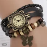 High Quality Women Genuine Leather Vintage Quartz Dress Watch Bracelet Wristwatches Watch Women Luxury Watch - Image 7