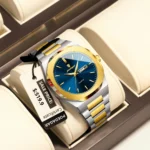 POEDAGAR Top Luxury Men Clock Waterproof Luminous Calendar Week Man Wristwatch Sports Stainless Steel Quartz Men's Watches Reloj - Image 2