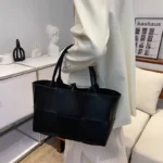 Large Weave Tote Bags For Women Large Capacity Designer Luxury 2024 New Trendy Shopping Korean Version Handbag Retro Travel - Image 8