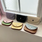 Card Bag Wallet Coin Purse Pouch Splicing Color Detachable Cute Women Card Holder Card Wallet Slim Portable Credential Holder - Image 3