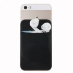1PC Card Cover Fashion Elastic Cell Phone Card Holder Mobile Phone Wallet Case Credit ID Card Holder Adhesive Sticker Pockets - Image 3
