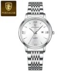 POEDAGAR Ladies Wristwatch Luxury Waterproof Luminous Date Gold Watch For Women Dress Stainless Steel Quartz Women's Watches+Box - Image 10