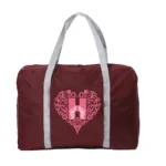 Travel Bag Luggage Handbags Large Capacity Organizers Foldable Clothes Storage Wine Red Duffle Carry Bags Love Letter Series - Image 23