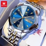 OLEVS 9998 Couple Watch Luxury Men Women Quartz Watch Dual Calendar Clock Waterproof Men's Women's Dating Couple Watch Set Gift - Image 14