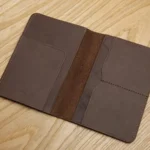 LANSPACE men's leather passport cover handmade coin purses holders famous brand passport case - Image 7