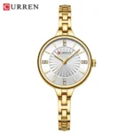 CURREN Luxurious and Elegant Round Dial with Stainless Steel Bracelet Fashion Dress Quartz Watches for Women - Image 12