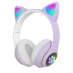 JST-28 Wireless Headphones Cat Ears Bluetooth Earphones Stereo Music Earbuds Bluetooth Sports Gaming Headset with Mic for Phones - Image 7
