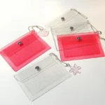 Fashion Transparent Waterproof Pvc Women Card Case Business Card Holder Men Credit Card Bag Id Card Mini Wallet Girls Coin Purse - Image 2
