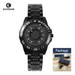 EUTOUR Original Magnetic Sport Luxury Simple Quartz Waterproof Men's Watch Leather Steel Strap Business Fashion Casual Watch - Image 9