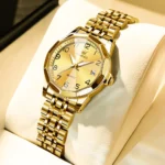 OLEVS Elegant Fashion Women's Watches Luxury Brand Original Quartz Watch for Ladies Waterproof Stainless Steel Luminous Date - Image 7