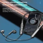 Wireless Bluetooth 5.0 Neck-Hanging Type Stereo Bluetooth Earphone Earphones With Mic Bluetooth Headset Bluetooth Headphone - Image 4