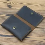 Vintage Card Holder Men Genuine Leather Credit Card Holder Small Wallet Money Bag ID Card Case Mini Purse for Male Tarjetero New - Image 8