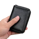 Mini 20 Card Wallet Men Women Small PU Leather Wallet Business Case Purse Holder RFID Blocking Carteira Masculina Porte Carte - Image 3