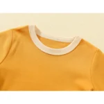 100% Cotton Small Children Summer Short Sleeve T shirt Boys Girls Color Matching Soft Comfy Tops Tees Kids T-shirts Casual - Image 4
