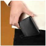 2023 Real Leather Slim ID Credit Card Holder Men and Women Minimalism Cowhide ins Mini Ultrathin Cards Cases wallet - Image 5