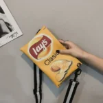 Funny Potato Chips Crossbody Handbag Women Canvas Shoulder Bag Mini Cartoon Printing Girl Envelope Bags Female Clutch Cute Purse - Image 8