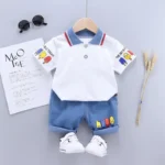 Baby Boy Clothes Set T-shirt+Shorts Kids Boy Summer Clothing Set Cute Cartoon Baby Boy Outfit Set Infant Toddler Tee Shirt Pants - Image 6
