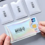 5pcs Aluminium Anti Rfid Card Holder NFC Blocking Reader Lock Id Bank Card Holder Case Protection Metal Thin Credit Card Case