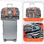 Spacious & Durable Women's Carry-On Travel Bag with Animal Print Nylon Large Capacity Sports Gym Bag  Weekend Overnight Bag - Image 4