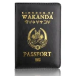 Wakanda Forever Black Panther Passport Cover Men Women Travel Soft Leather Passport Wallet ID Case Bank Card Bag Passport Holder
