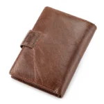 New Brand Men's Wallet RFID 100% Genuine Cow Leather Short Card Holder Man Purse Male Vintage Pocket Wallet For Men - Image 4